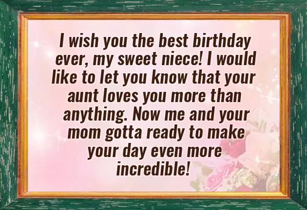 Birthday Poem For Niece From Aunt