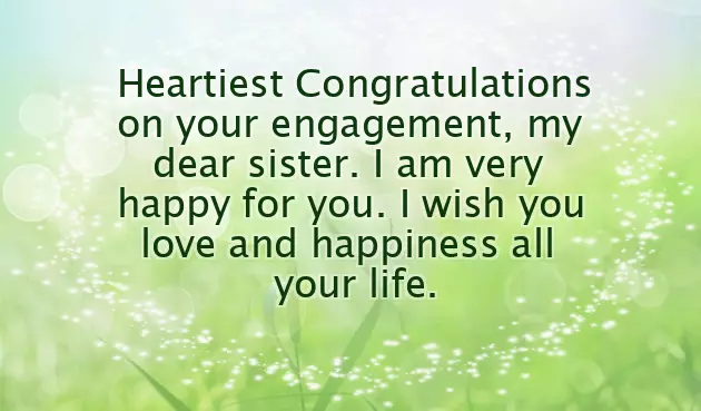 Best Engagement Wishes For Sister