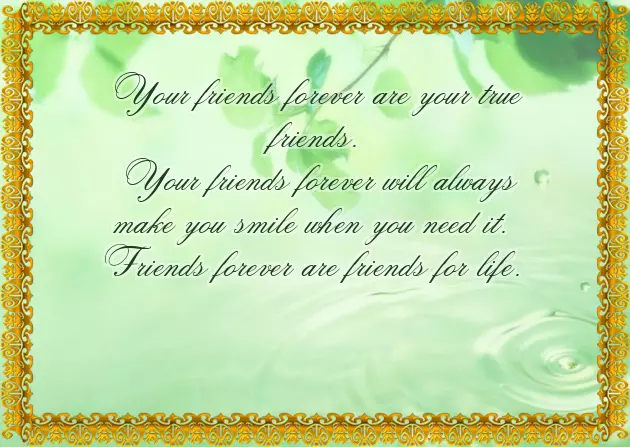 Friends For Life Poem