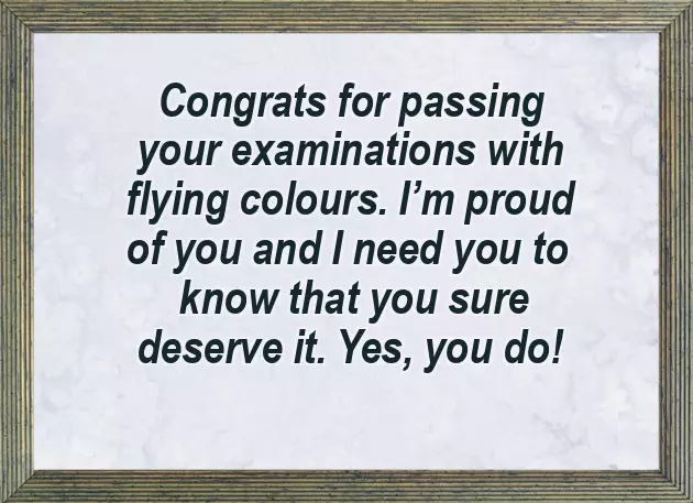 Congratulations Wishes For Exam Passed