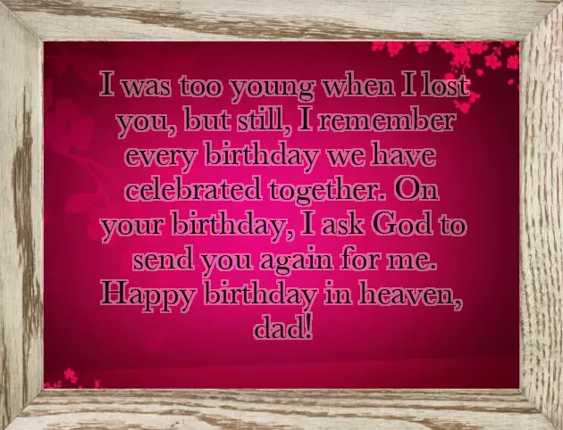 Happy Birthday To Passed Away Father