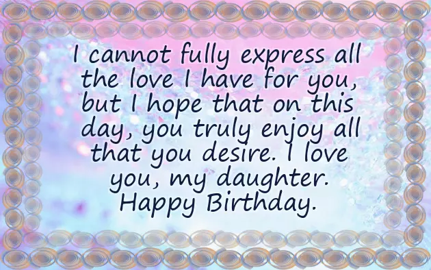Happy Birthday Adopted Daughter