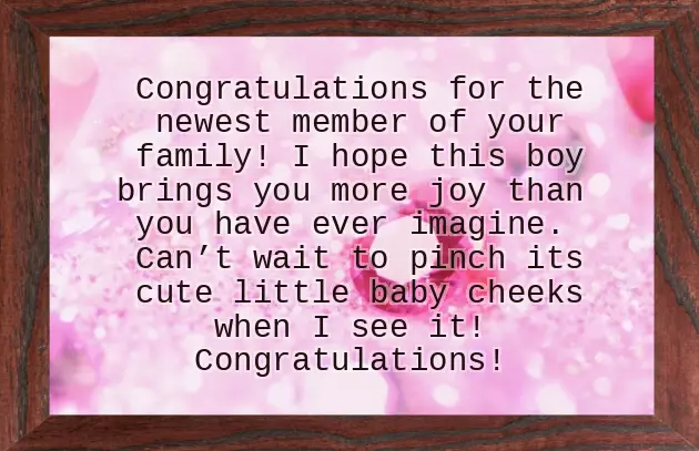 New Baby Boy Wishes Congratulations New Baby Boy Wishes Congratulations