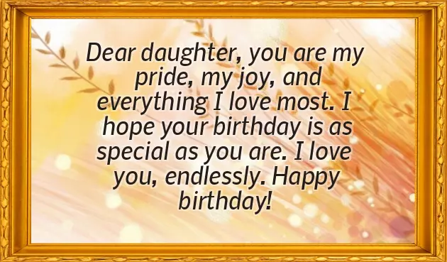 Amazing Daughter Birthday