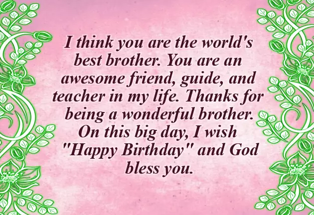 Happy Birthday Bhai In English Happy Birthday Bhai In English