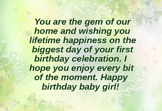 Happy Birthday Wishes To Cute Baby
