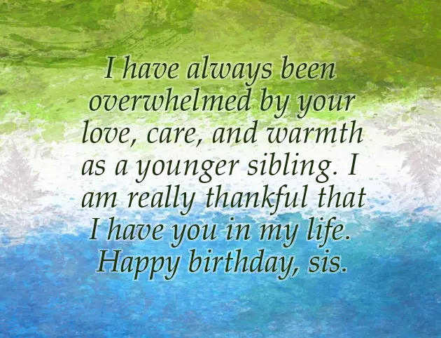 Sister Love Birthday Wishes