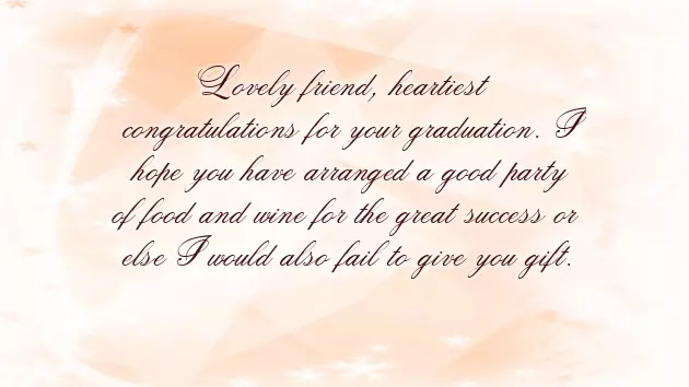 Graduation Letter To Friend Sample