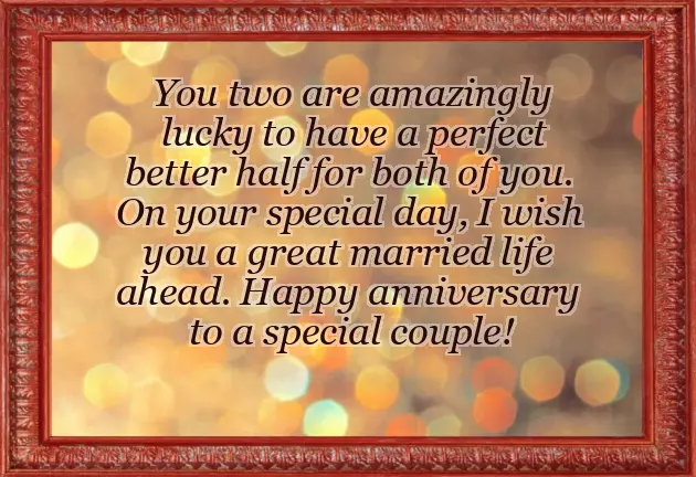 Anniversary Wishes For Two Couples