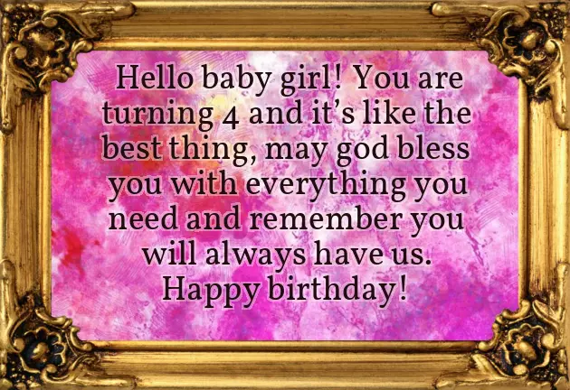 Happy Birthday Wishes To Little Daughter