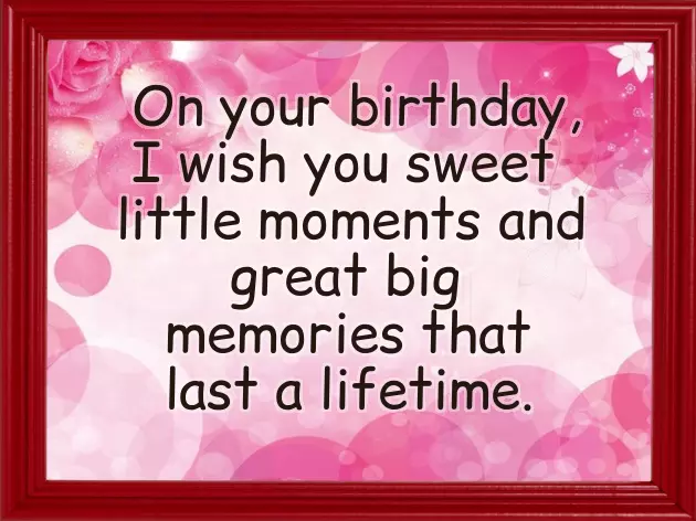 Birthday Short Words Birthday Short Words