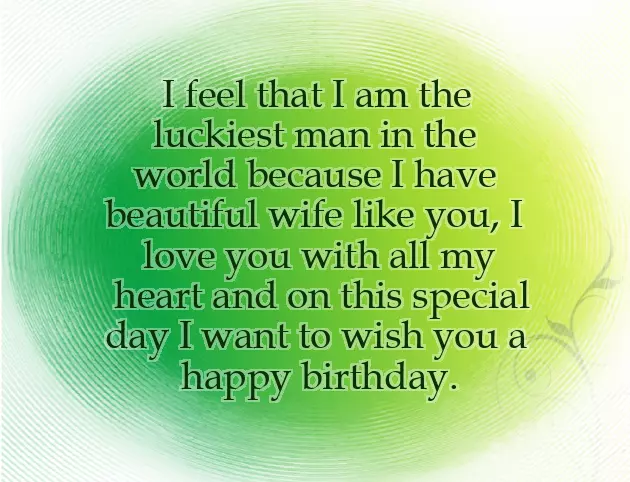 Short And Sweet Birthday Wishes For Wife