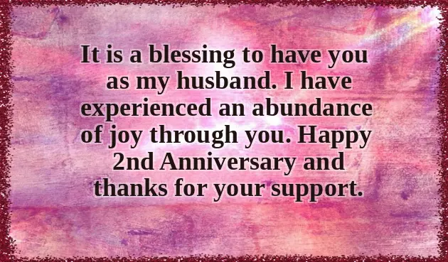 Second Year Wedding Anniversary Wishes Second Year Wedding Anniversary Wishes