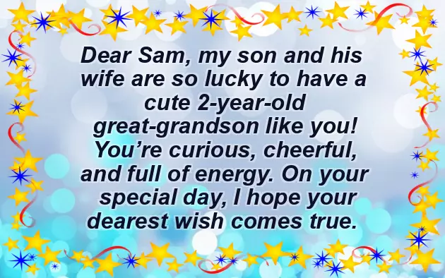Birthday Wishes For Young Grandson