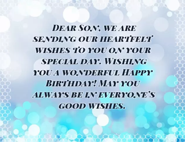 Happy Birthday Lovely Son