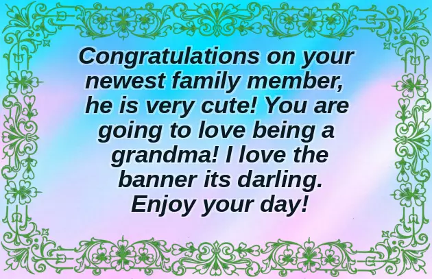 Congrats On Your New Grandson Congrats On Your New Grandson