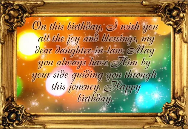 Wishing Happy Birthday To Daughter In Law