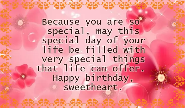 Heart Touching Birthday Wishes For Girlfriend