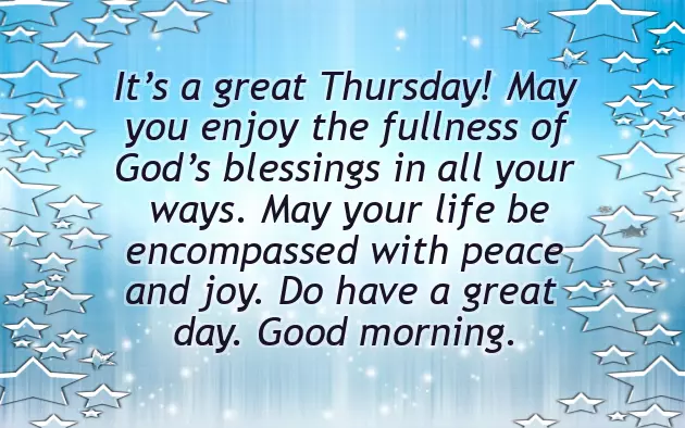 Good Morning Happy Thursday God Bless
