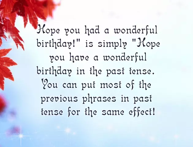 I Wish You A Great Year