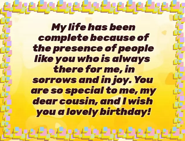 Birthday Wishes To A Cousin Female
