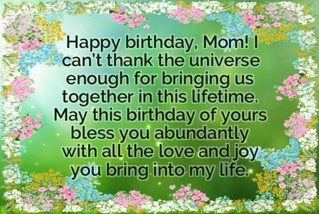 Birthday Wishes My Mom