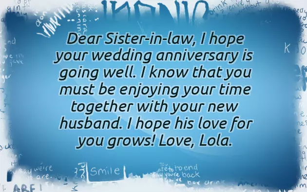 Best Wishes For Wedding Anniversary For Sister