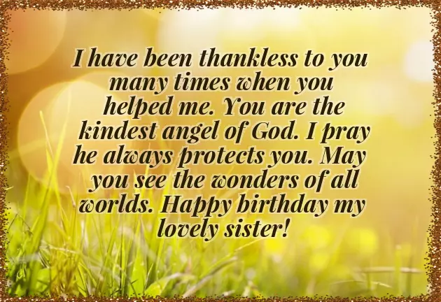 Happy Birthday Paragraph For Sister