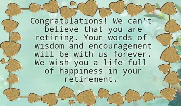 Happy Retirement Wishes For Boss