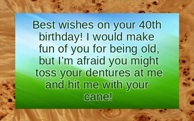 Wishes 40Th Birthday