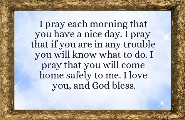 Morning Wishes Prayer