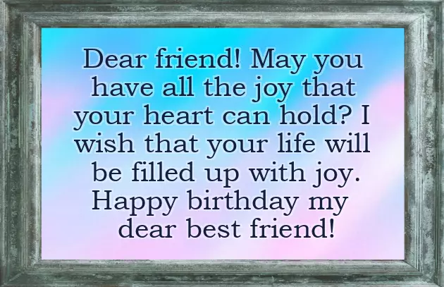 Best Words For Best Friend Birthday