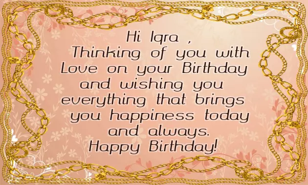 Happy Birthday Iqra Wishes Happy Birthday Iqra Wishes