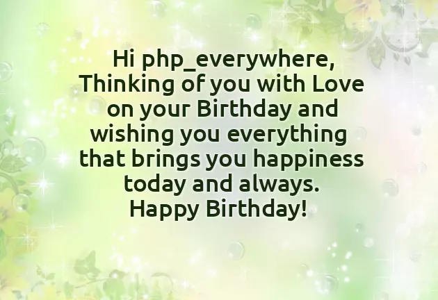 Happy Birthday To Mia