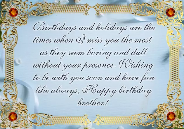 Happy Birthday Quotes To A Brother