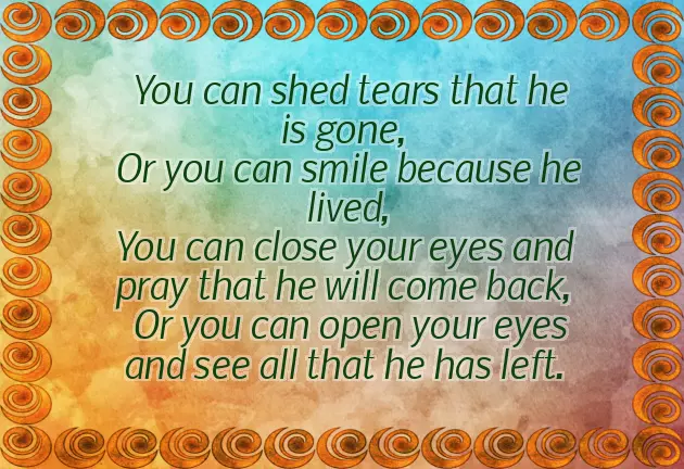 Non Religious Poems For Funerals