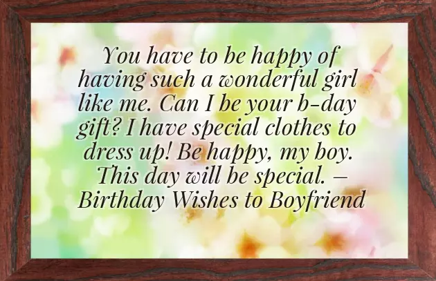 Happy Birthday Wishes For Your Boyfriend