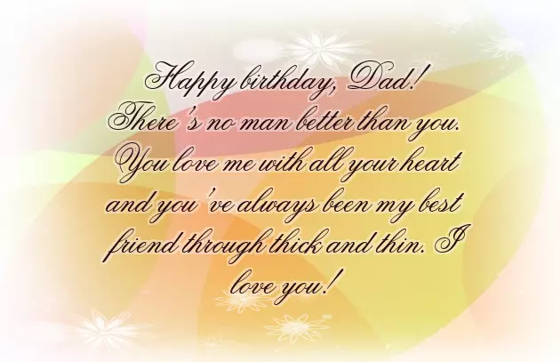 Happy Birthday For Dad Wishes
