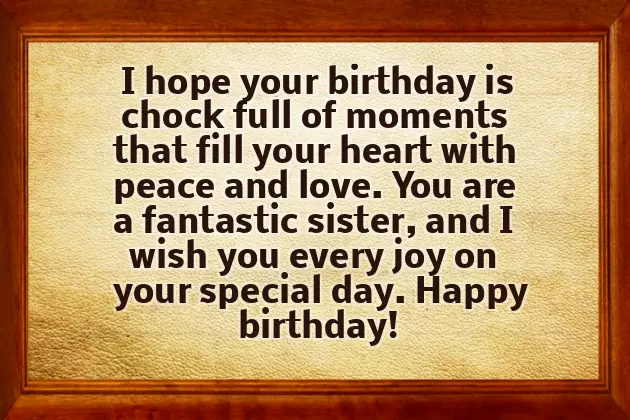 Best Wishes Of Sister Birthday