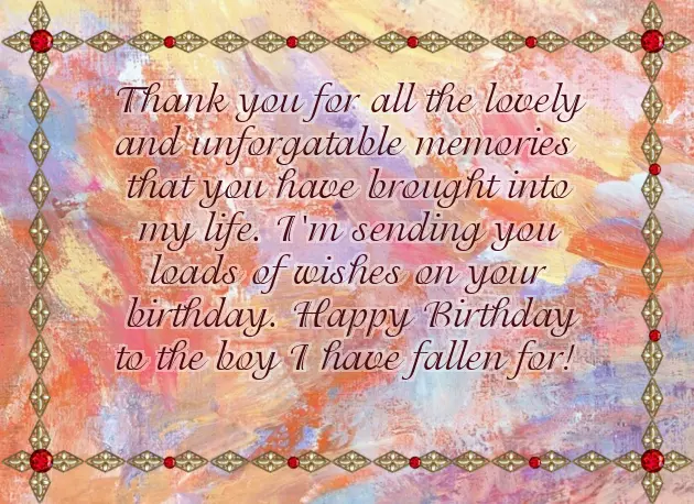 Greetings For Boyfriend Birthday