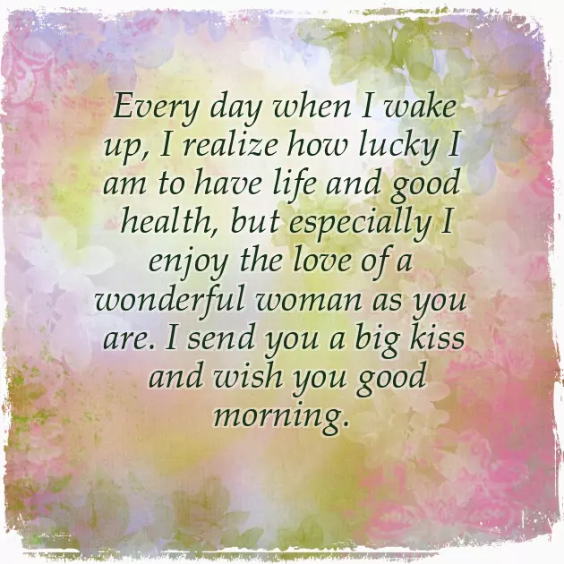 Good Morning Message To A Girlfriend