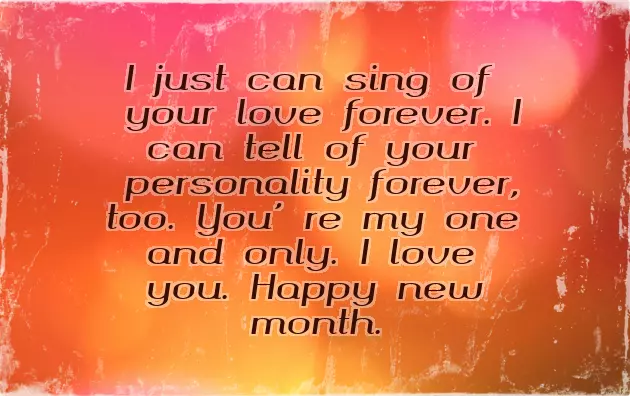 Happy New Month Baby