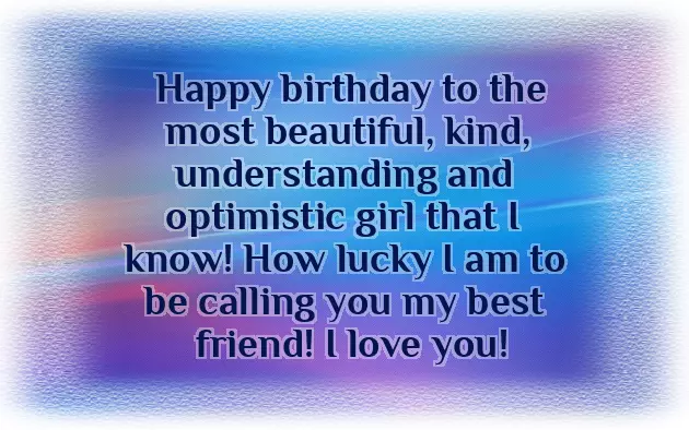 Best Birthday Wish For Best Friend Girl