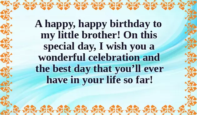 Birthday Caption For Small Brother