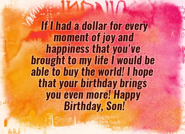 Free Birthday Greetings For Son Free Birthday Greetings For Son