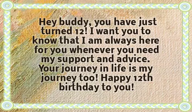 Birthday Wishes For 12 Year Old Son