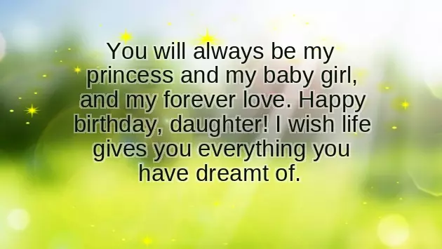 Beautiful Words For Daughter Birthday