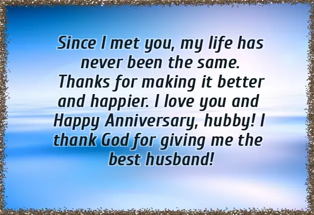 Happy Wedding Anniversary To My Hubby