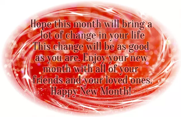 New Month Messages For Him