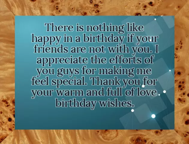 Heartfelt Thank You For Birthday Wishes